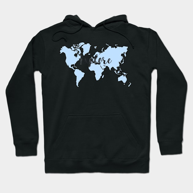 world map Hoodie by dreamtravel